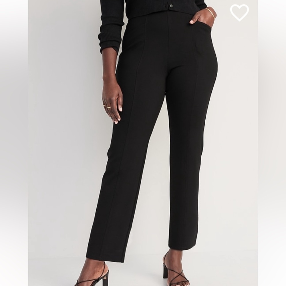 Old Navy Stevie Straight Pants Black Size L